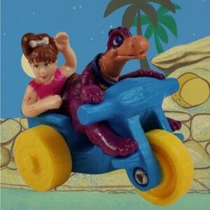 Flintstones 1993 Happy meal toy! Pebbles and Dino collectors item new in bag!